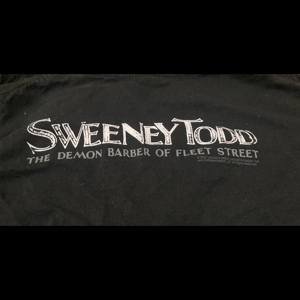 SWEENY Todd Warner Bros Entertainment Short Sleeved Women’s Size Small T-Shirt